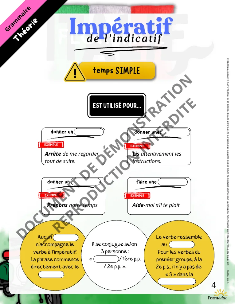 Cahier élève Vol 101 — impératif