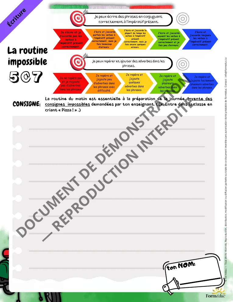 Routine 5 à 7 — Vol 101